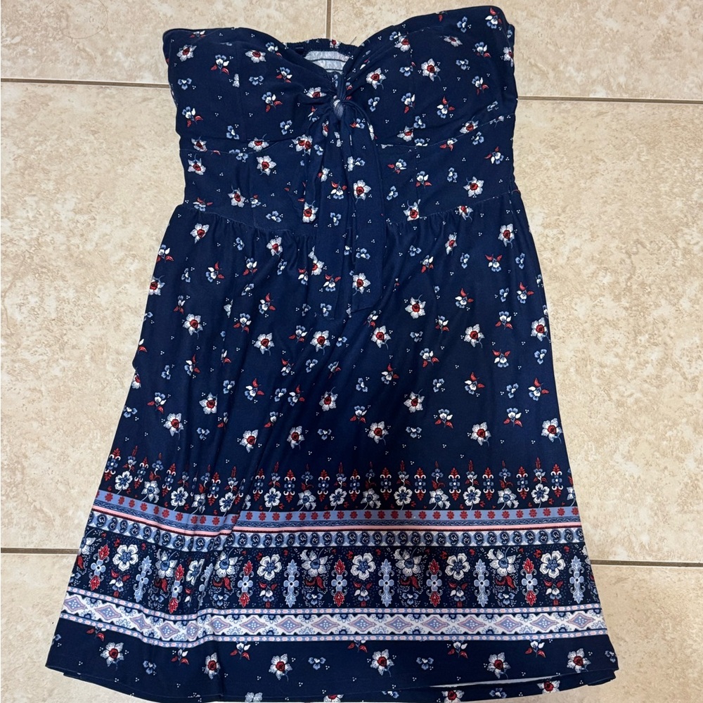 Floral Strapless Dress